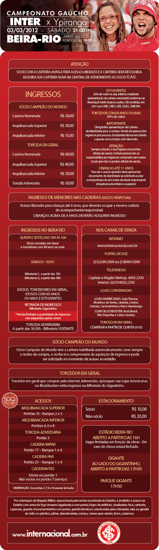 Internacional X Ypiranga